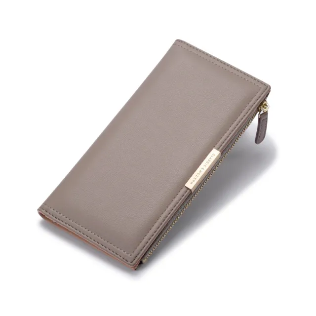 Wallet Women'S Korean Version Long Wallet Multi Card Zipper Bag Women'S Wallet Handbag Grey - Shop at LoveMi