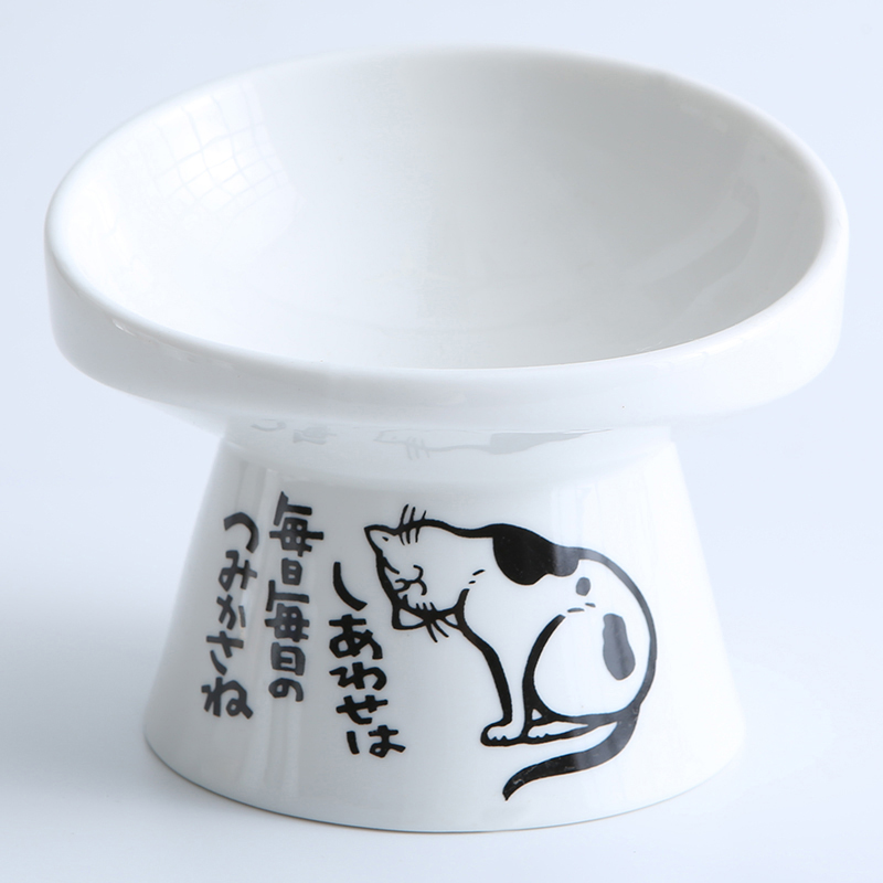 Flower cat single bowl