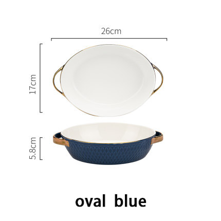 Oval blue