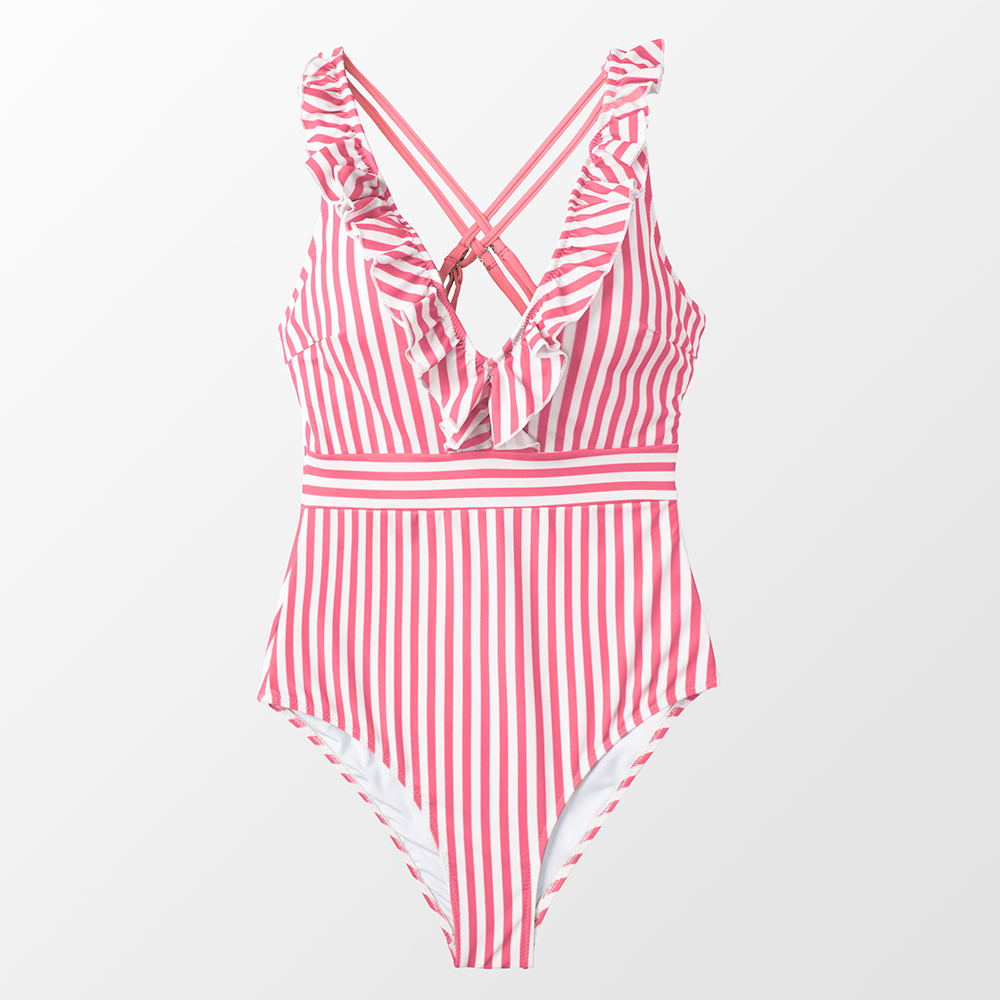 New Pregnant Women’S One-Piece Swimsuit, Belly Supporting Fashion, Hot Spring, Lotus Leaf Edge, Meat Covering, Large Bikini Pregnancy