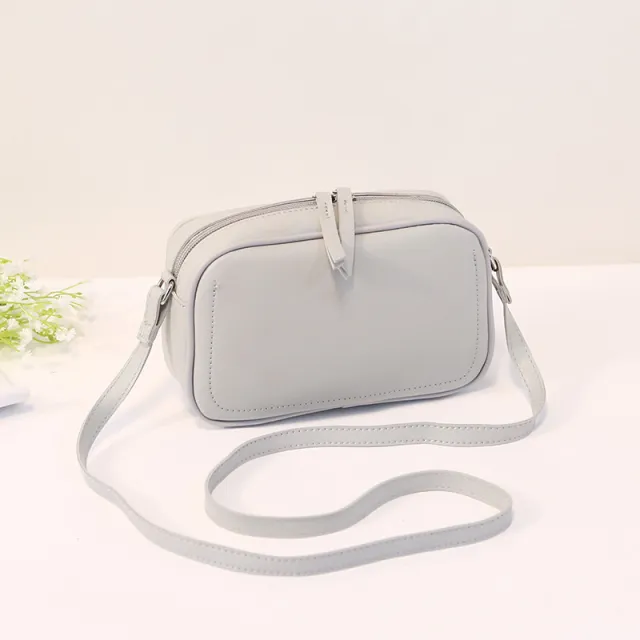 Small Square Bag Fashion Simple One shoulder Messenger Bag Gray - Shop at LoveMi