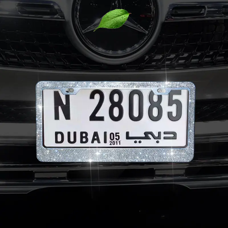 Car License Plate Frame Diamond