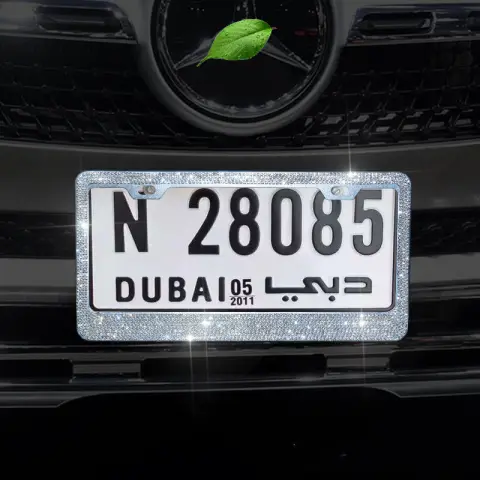 Car License Plate Frame Diamond