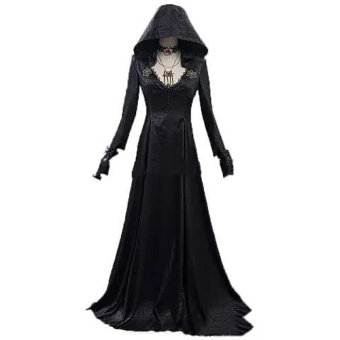 Evil Village Cosplay Costume Vampire Lady Dress Outfits Halloween