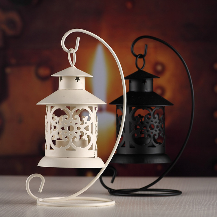 Moroccan candlestick black