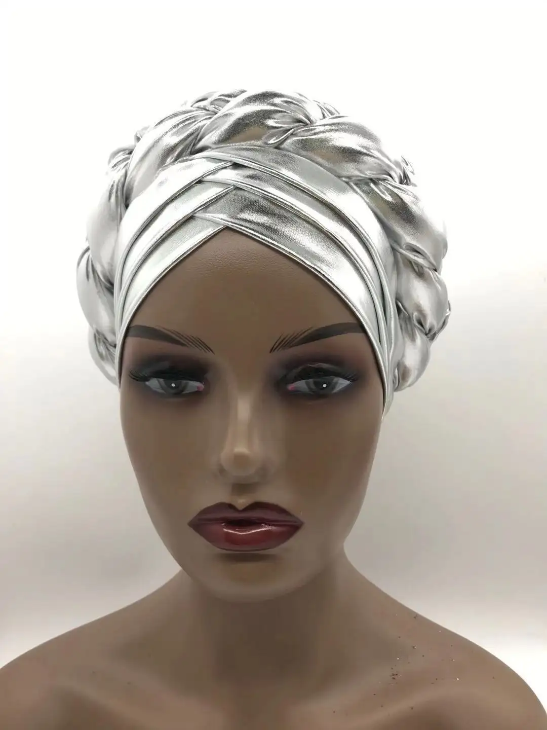 Three-Layer Brim Milk Silk Bronzing Braid Head