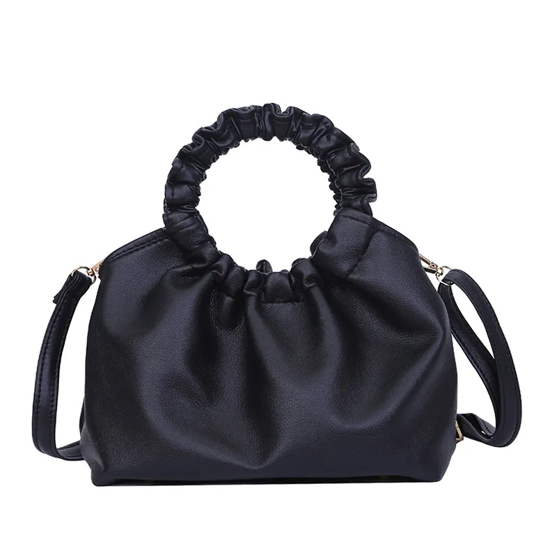 Messenger Bag Western Style One-shoulder Fashion Handbag - Black