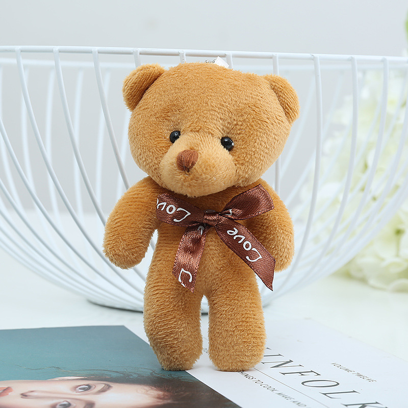 Cute Bear Pendant Plush Bag Pendant Dark Brown - Shop at LoveMi