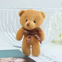 Cute Bear Pendant Plush Bag Pendant - Dark Brown - View 1
