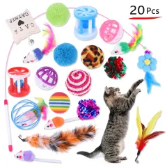 A Variety Of Combinations Of Toys For Cats, Sticks And Mice - View 1