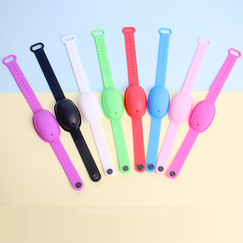 Portable Hand Sanitizer Sterilization Free Hand Washing Silicone Wristband Child Protective Hand Sanitizer Wristband