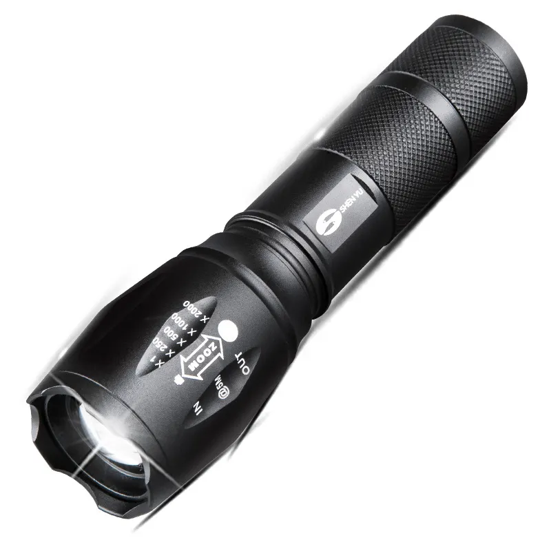 Aluminum Alloy Strong Light Flashlight 18650 Super