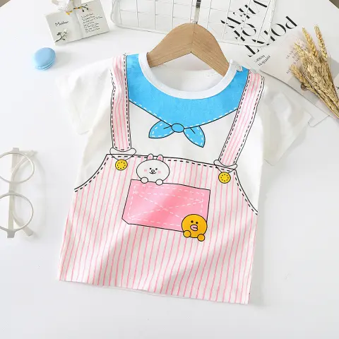 Children's Short-sleeved T-shirt Cotton Baby Half-sleeved Bottoming Shirt