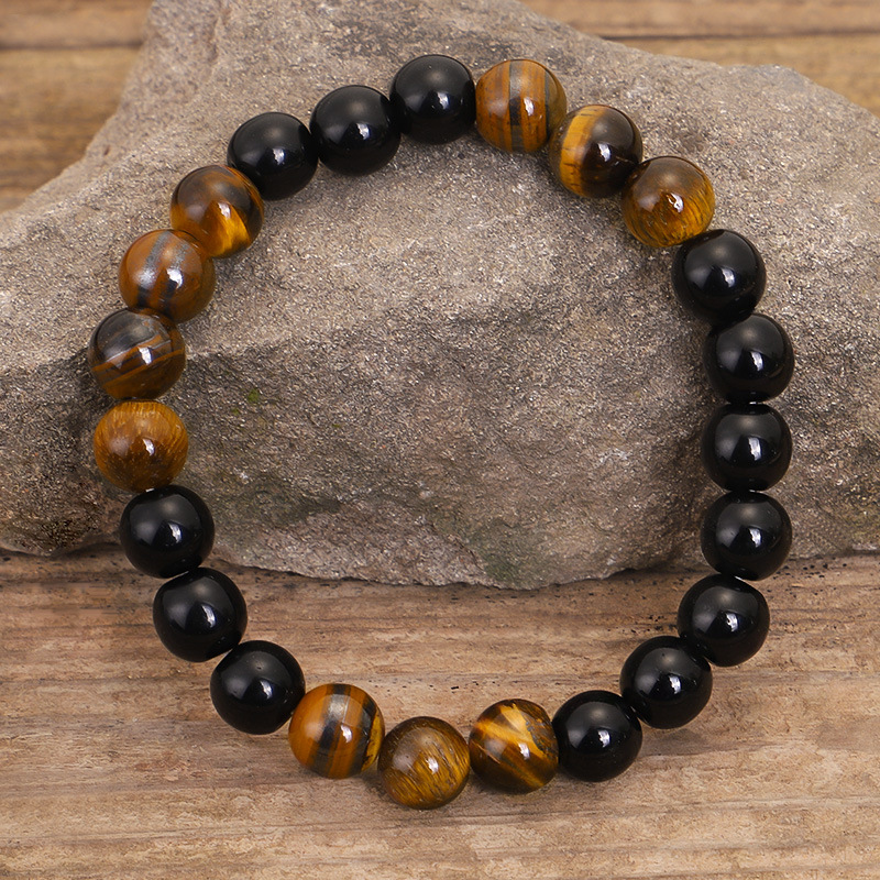 108 Tiger Eye Stone Yoga Necklace Tassel Sweater Chain Spot
