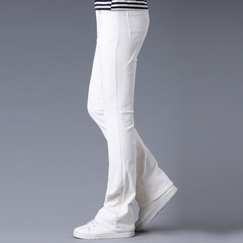 Title 1, Korean Style Stretch Slim Flared Pants. Comfort...