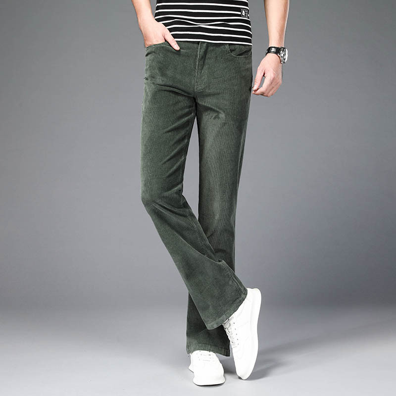 Title 3, Korean Style Stretch Slim Flared Pants. Comfort...