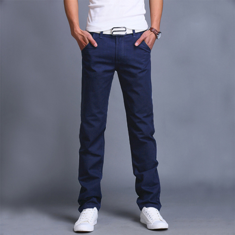 Title 6, Korean Style Slim Straight broek voor jonge man...