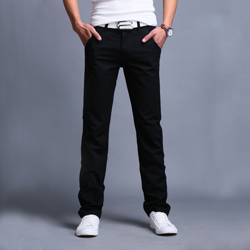 Title 10, Korean Style Slim Straight broek voor jonge man...