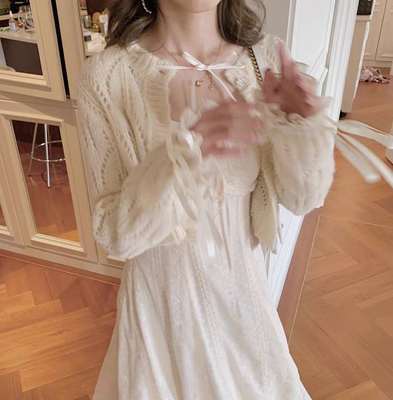 Hollow Mohair Cardigan Sweater Coat Women