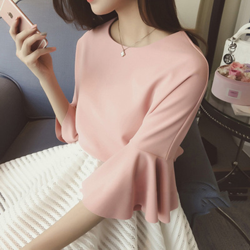 Title 5, Autumn Korean Style O Neckwomen T Shirtfemale ...