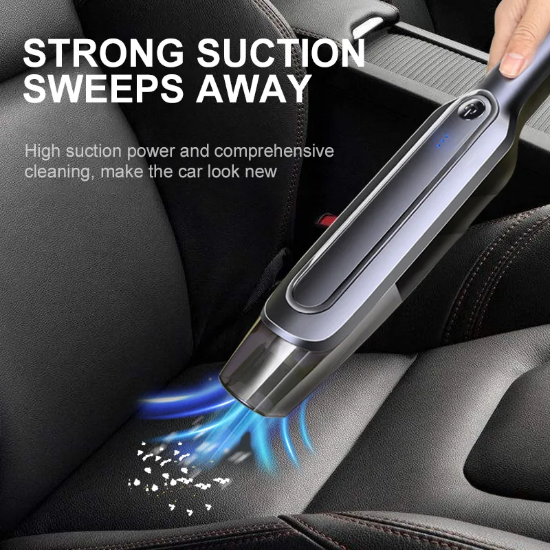 Cordless Handheld Vacuum Cleaner Suction Rechargeable Dust Collector Dry