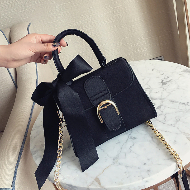 Summer New Bow Handbag Messenger Bag Black - Shop at LoveMi