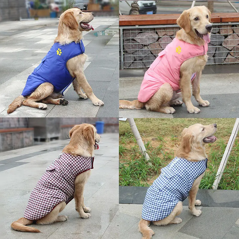 Waterproof Dog Vest Jacket Two Side Clothes Puppy Pet