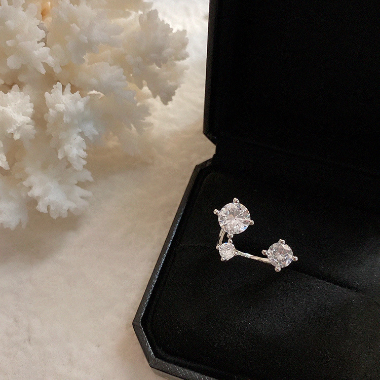 Super Fairy Zircon Butterfly Ring Niche Design Romantic Ring Light Luxury Temperament Ring Net Red Ins