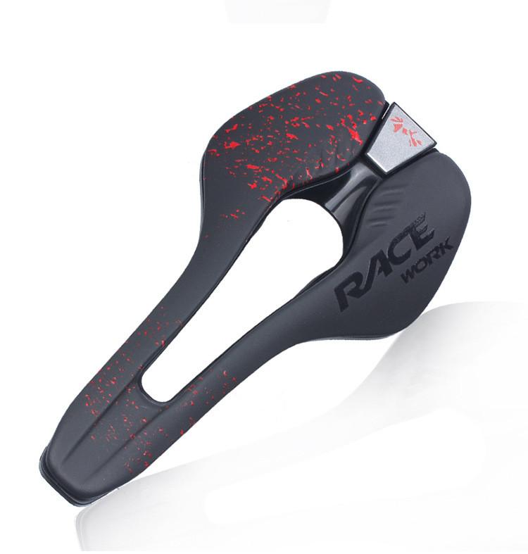 Bicycle Eating Saddle Cushion, Microfiber Leather, Hollow, Comfortable, Breathable, Foldable - Image 3