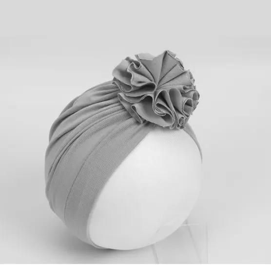 Kids Flower Hat Newborn Baby Lndian Turban Cap Girl