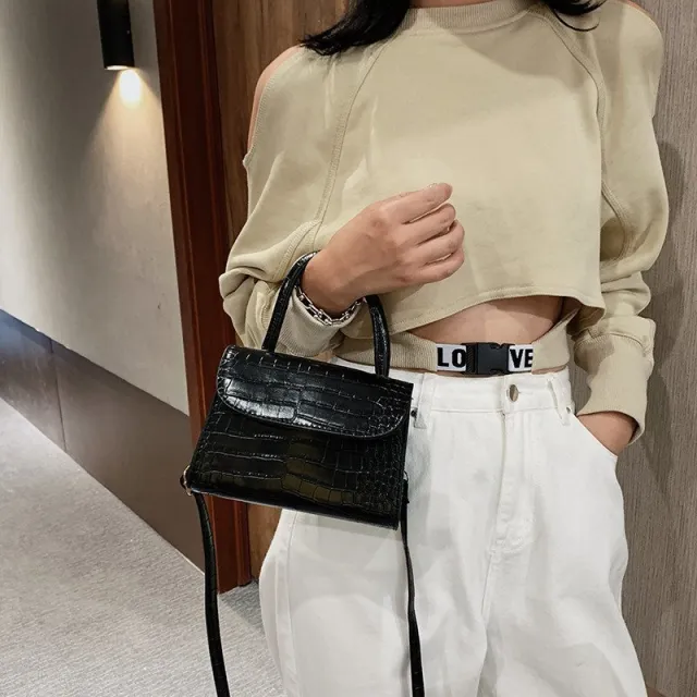 Messenger Bag Small Bag Lady Shoulder Handbag Black - Shop at LoveMi
