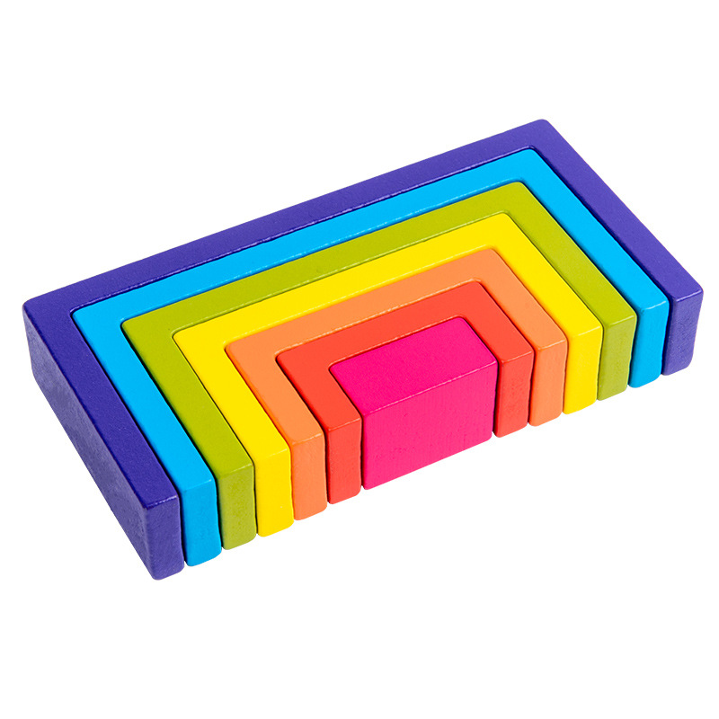 Square Rainbow Building Blocks