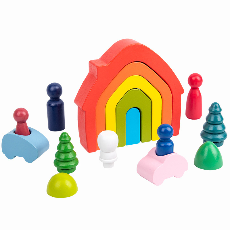 Rainbow house set