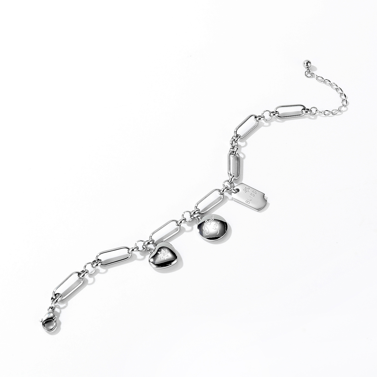 Love Square Brand Titanium Steel Bracelet Female Trendy Jewelry