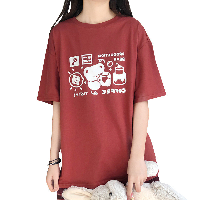 Title 4, Girl Loose Japanese Short-sleeved T-shirt