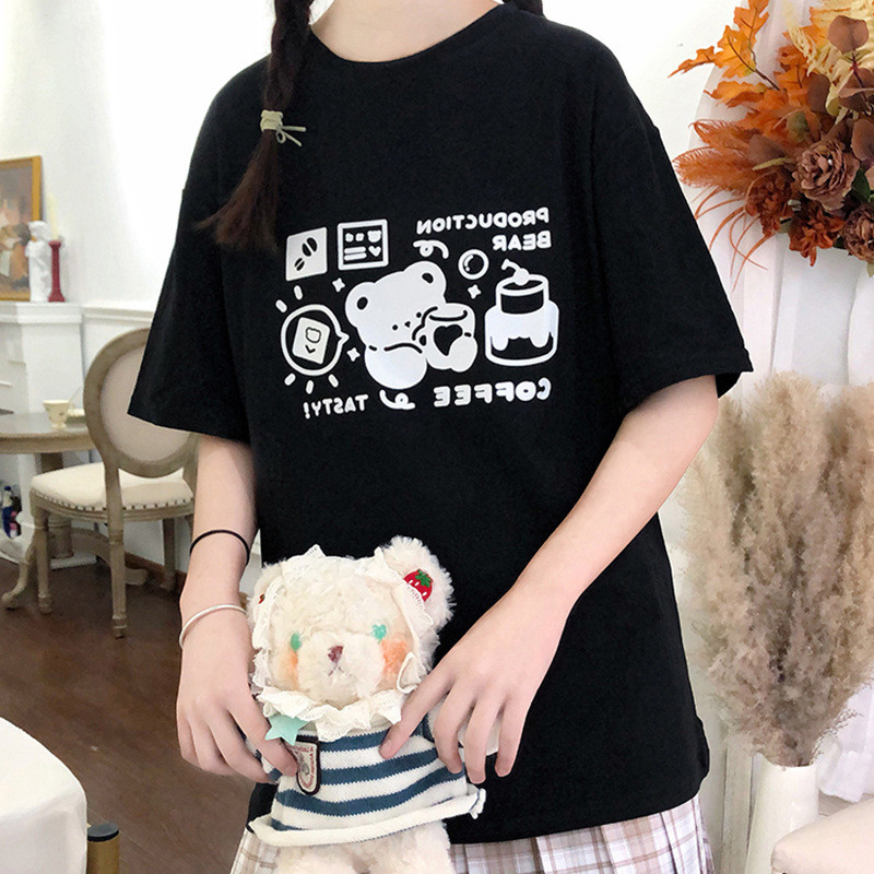 Title 5, Girl Loose Japanese Short-sleeved T-shirt