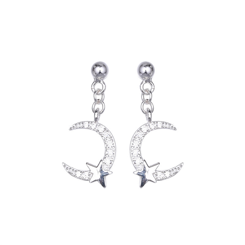 Sodrov Earrings Jewelry Natural Star For Women Silver 