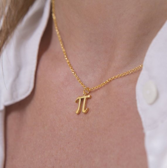 Mathematics Pi Science Knowledge Knowledge Logo Pendant Necklace