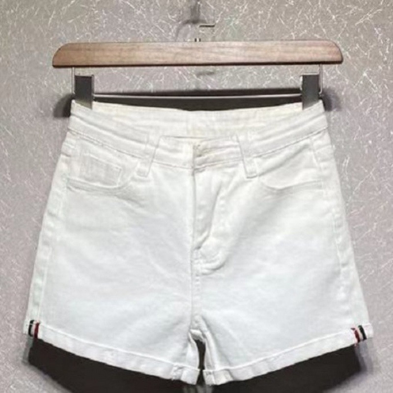 High Waist Curled Up Slim Slimming Stretchy All-match Hot Pants