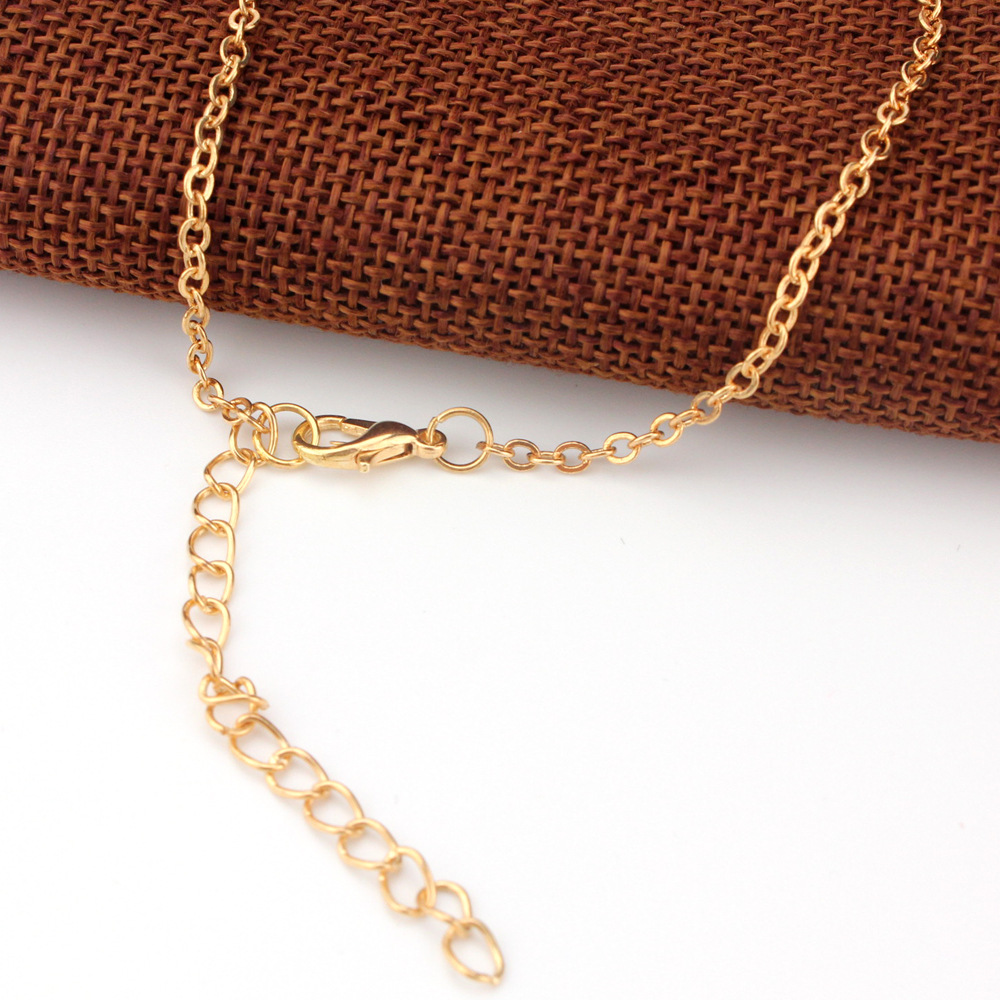  European And American Foreign Trade Hot Sale Fashion Simple Turquoise Beads Infinite Eight Character Chain