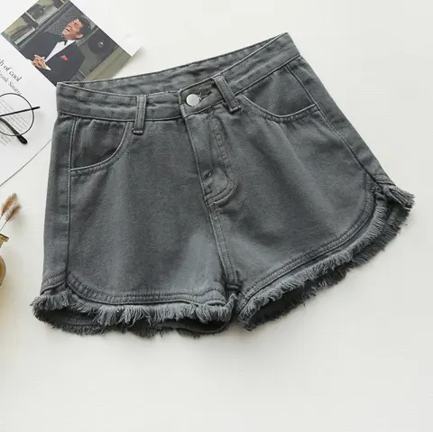 Newsummer Women Short Jeans Ladies Denim Pants Trousers