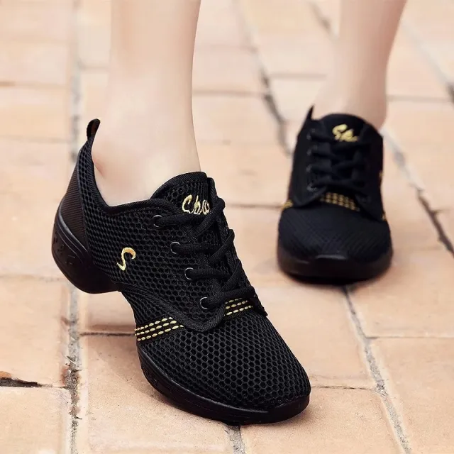 Dance Shoes women's Aerobics Sports Shoes Gold - Shop at LoveMi