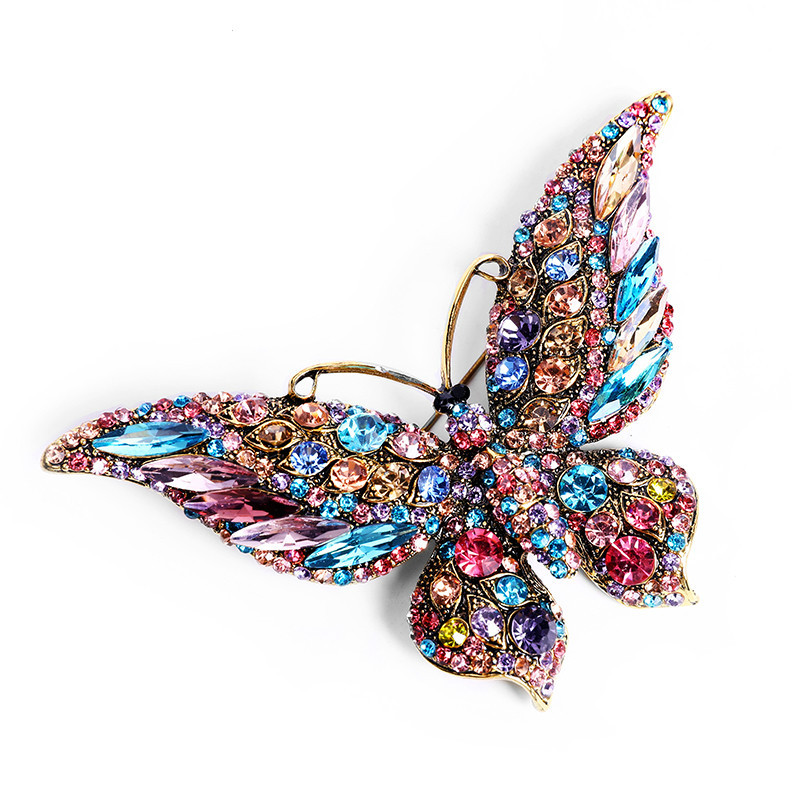 Title 1, Fashion Animal Crystal Big Butterfly Brooch, a ...