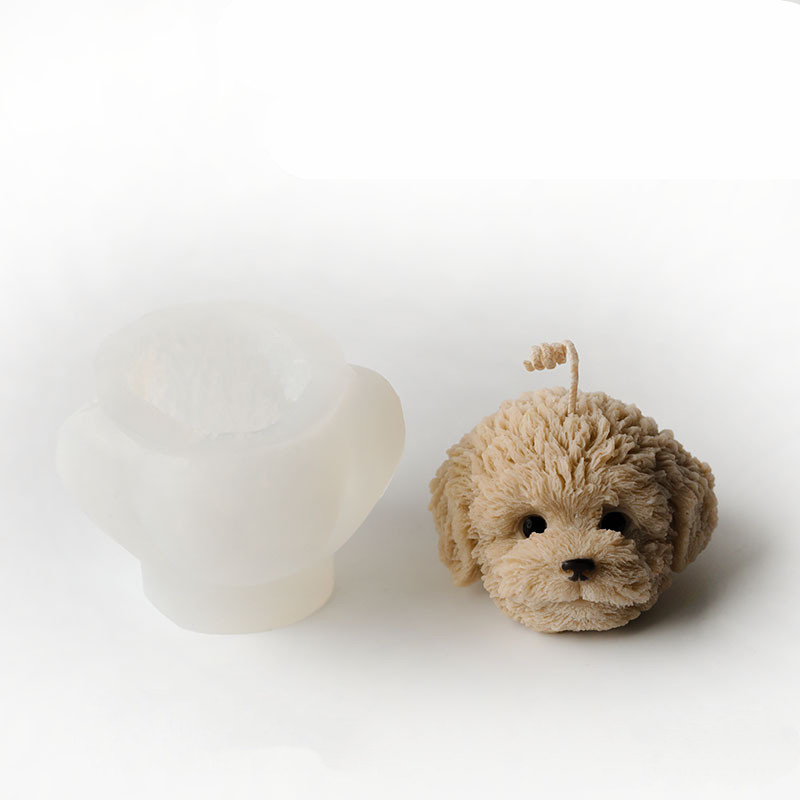 Teddy Head Candle Mould