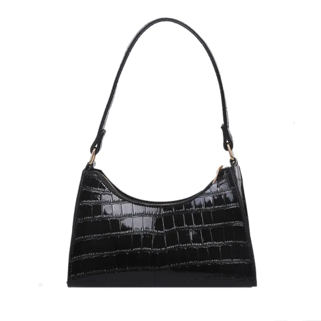 Ins Korean Version Of All Match Solid Color Single Shoulder Bag Fashion Single Shoulder Armpit Bag Handbag Black - Shop at LoveMi
