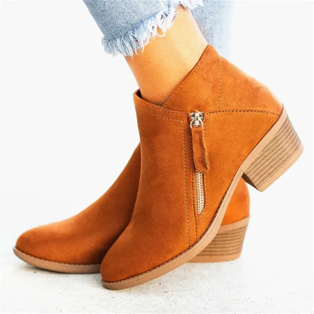 Ladies short boots Orange - Shop at LoveMi