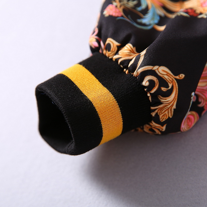 New Hooded Jacket Coat Thread Pants Print Fashion Suit Women