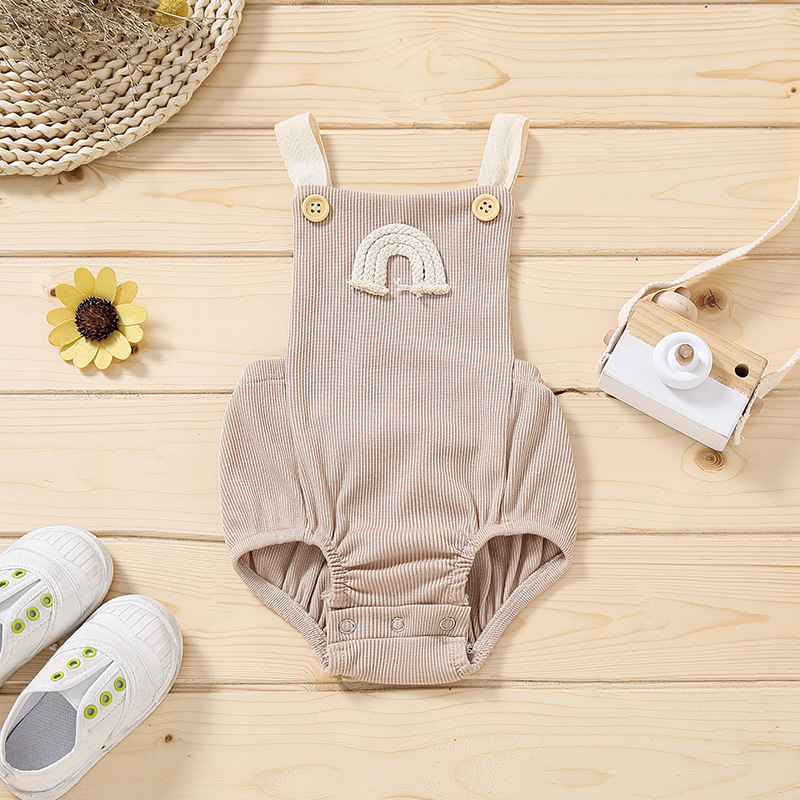 Rainbow Clothes Baby Boys And Girls Triangle Climbing Suit