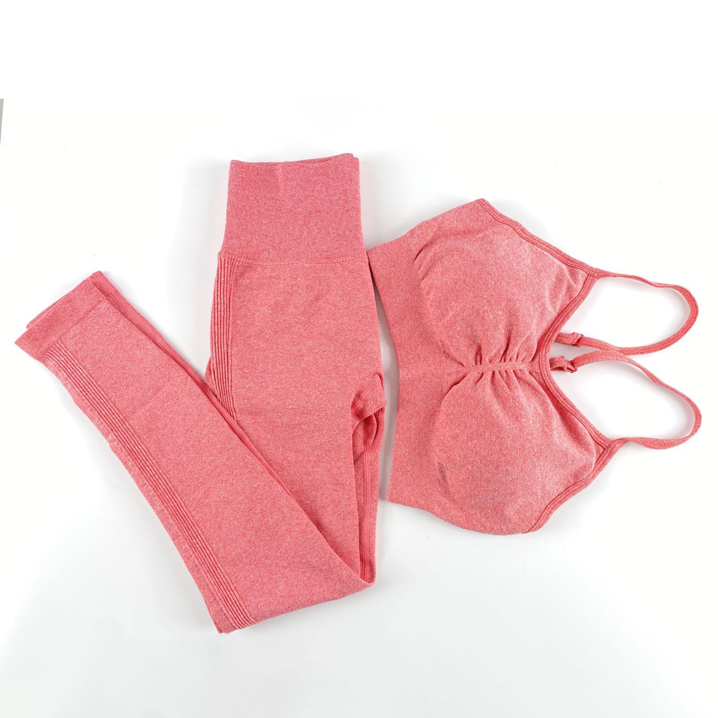 Gym Clothing Leggings Sportswear Crop-Top Yoga-Set 