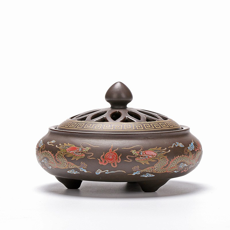 Ceramic Cloisonne Incense Burner, Backward Incense Burner, Incense Channel Enamel — foto 10